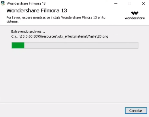 instalar filmora 13