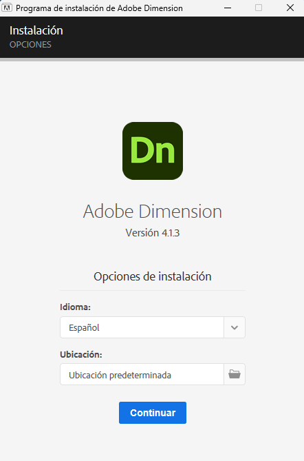 instalar adobe dimension 2025
