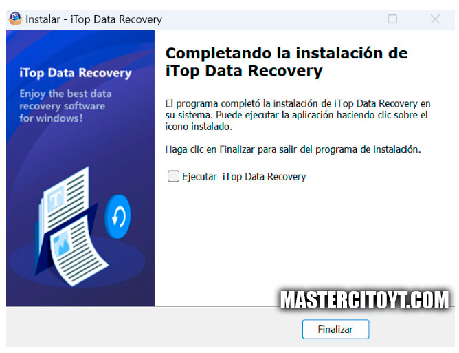 iTop Data Recovery pro instalar