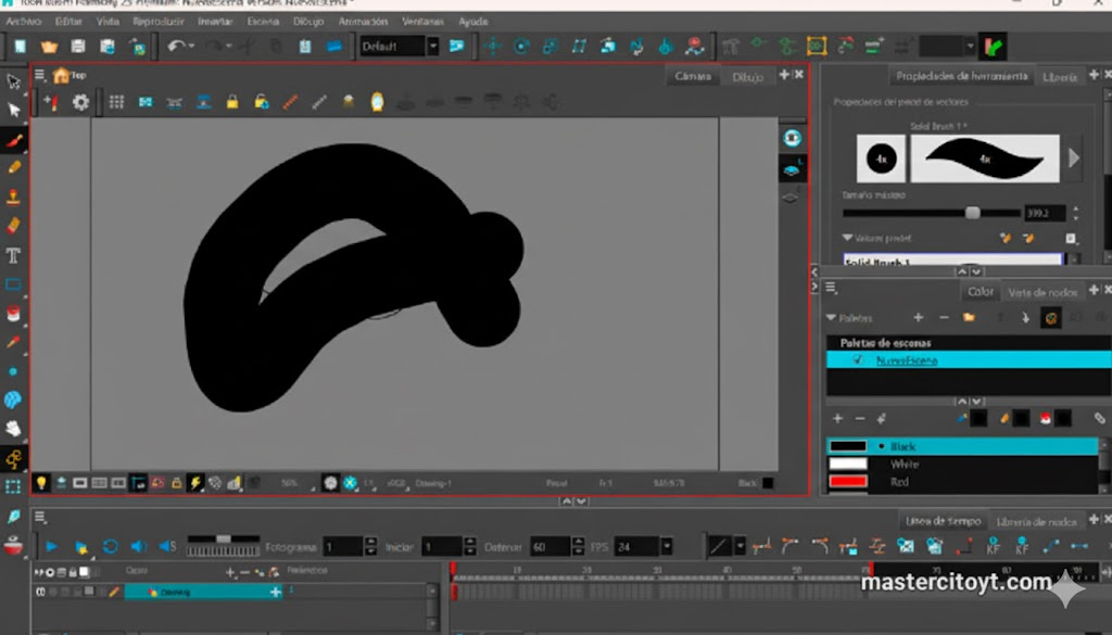 interfaz Toon Boom Harmony Premium 2025