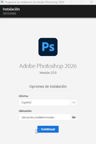 Adobe Photoshop 2026 instalar